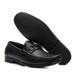 Mocassim Monaco Black Floater Solado de Borracha
