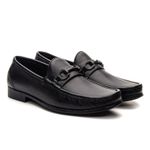 Mocassim Monaco Black Floater Solado de Borracha