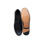 Mocassim Black Calf Preto Solado de Couro GJ01 BR-BK