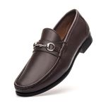 Mocassim Montalcino Café Solado de Couro 