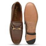 Mocassim Gold de Couro Capuccino Gj02 Solado de Couro