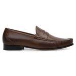 Mocassim Masculino de Couro Capuccino GJ03 Solado De Couro