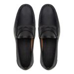 Mocassim Casual Floater Preto Gj03 Solado De Borracha