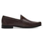 Mocassim Masculino de Couro Chocolate GJ07 Solado De Couro