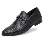 Mocassim Masculino Couro Tressê Preto GS01