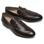 Mocassim Masculino de Couro Chocolate GS02 Solado de Couro