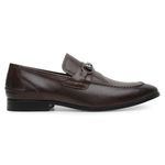 Mocassim Masculino de Couro Chocolate GS02 Solado de Couro