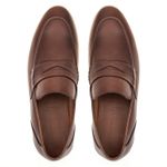 Mocassim Masculino Couro Capuccino GS03 Solado de Couro