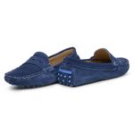 Mocassim Feminino Driver Camurça Jeans GT003