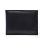 Carteira Masculina Porta Cartão de Couro 5015 Preta
