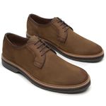 Sapato Casual Masculino Derby HTR002 Amendoa