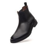 Bota Chelsea Montoro Masculina de Couro Preto