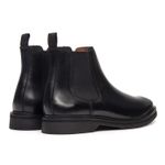 Bota Chelsea Montoro Masculina de Couro Preto