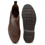 Bota Masculina de Couro Chelsea HTR006 Tan