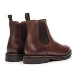 Bota Chelsea Montoro Masculina de Couro Tan