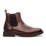 Bota Chelsea Montoro Masculina de Couro Tan