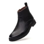 Bota Masculina Torrione com Zíper de Couro Preto