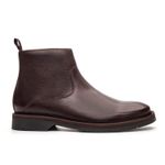 Bota Masculina Torrione com Zíper de Couro Brown