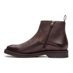 Bota Masculina Torrione com Zíper de Couro Brown