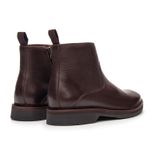 Bota Masculina Torrione com Zíper de Couro Brown