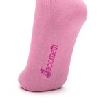 Meia de Algodão Cano Alto Rosa Claro