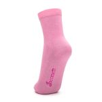 Meia de Algodão Cano Alto Rosa Claro