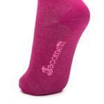 Meia de Algodão Cano Alto Rosa Escuro