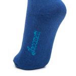 Meia de Algodão Cano Alto 3/4 Azul Escuro