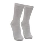 Meia de Algodão Cano Alto 3/4 Off White