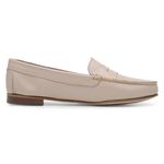 Mocassim Feminino de Couro com Solado de Couro 9014 Nude