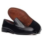 Mocassim Masculino de Couro Abruzzo Preto