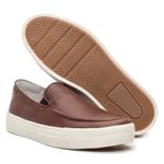 Sapatênis Masculino Slip-on de Couro Tan