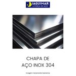 CHAPA DE INOX 304 3/8" (9,52 MM)