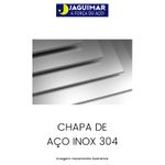 CHAPA DE INOX 304 3/8" (9,52 MM)