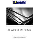 CHAPA DE AÇO INOX 430 1,00 MM