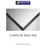 CHAPA DE AÇO INOX 430 1,00 MM