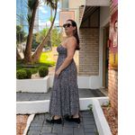 Vestido Julia Animal Print Preto