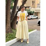 Saia Haura Amarelo Pastel