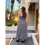 Vestido Julia Animal Print Preto