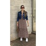 Vestido Julia Animal Print Marrom