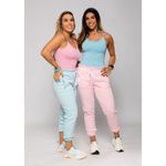 Calça Moletom Rosa Bebê