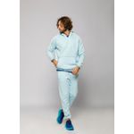 Calça Moletom Azul Bebê
