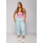 Calça Moletom Azul Bebê