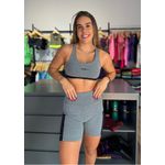 Top Ana Mix Cinza