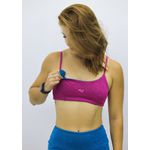 Top Karen Mix Turquesa e Rosa