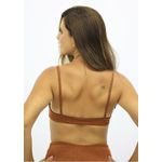 Top Aline Mix Laranja e Preto