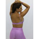 Top Aline Glow Lilas e Azul Bebe