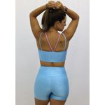 Short Fit Glow Azul Bebe
