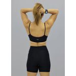 Top Karen Glow Preto e Fucsia