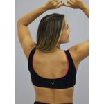 Top Beth Glow Preto e Fucsia